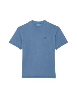Camiseta Lacoste Teñida Azul Unisex
