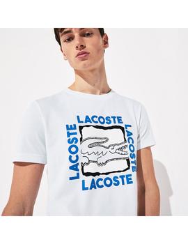 Camiseta de hombre Lacoste SPORT con estampado 3D