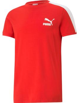 Camiseta Puma Iconic T7 Roja Hombre