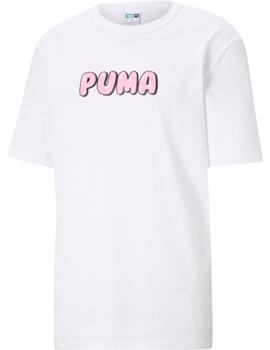 Camiseta Puma Downtown Graphic Blanca Hombre