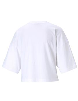 Camiseta Puma PI Graphic Blanca Mujer