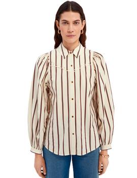 Western shirt with balloon sleeves
