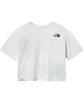 Camiseta The North Face W Cropped  Blanca Mujer