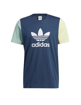 Camiseta Adidas Trefoil Azul Hombre
