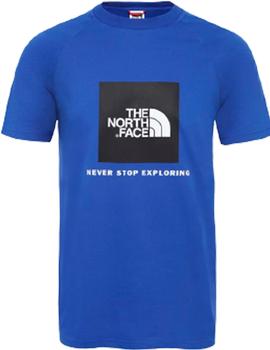 Camiseta The North Face Rag Red Box Azul Hombre