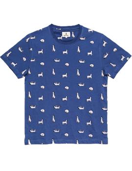Camiseta Tiwel Cooldog Azul Hombre