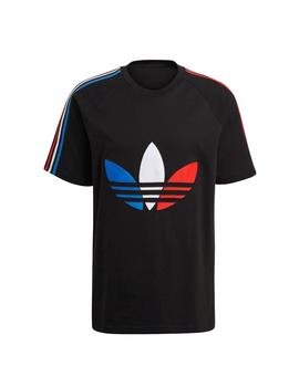 Camiseta Adidas Tricol 2 Negra Hombre
