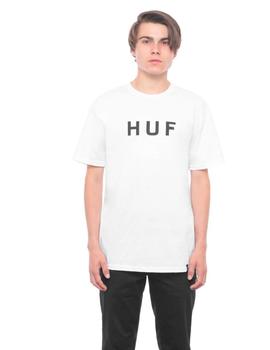 Camiseta Huf Essentials Logo S/S Blanca Hombre