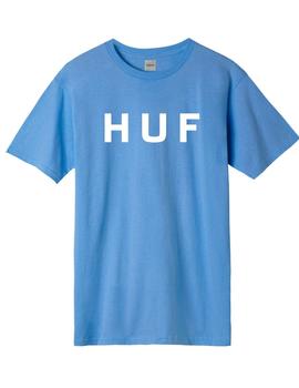 Camiseta Huf Essentials Logo S/S Azul Hombre