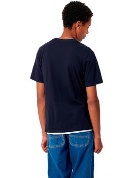 Camiseta Carhartt S/S Pocket Marino Hombre