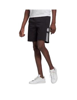 Pantalon Short Adidas 3D TF Negro Hombre