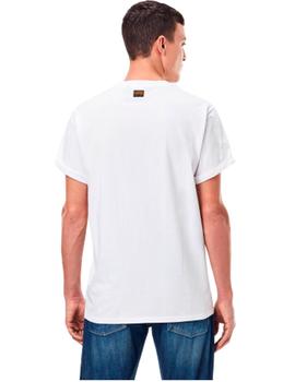 Camiseta G-StarEmbro gradient Blanca Hombre