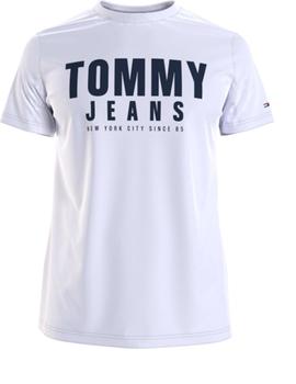 CamisetaTJM CENTER CHEST TOMMY GRAPHIC Blanca Homb