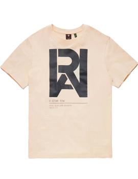 Camiseta G-Star Graphic RAW r t Salmon Hombre